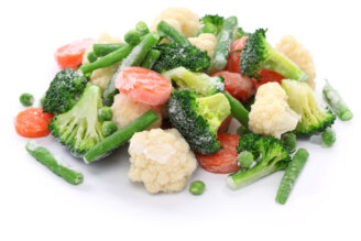 Frozen broccoli, carrots, peas, cauliflower, and green beans